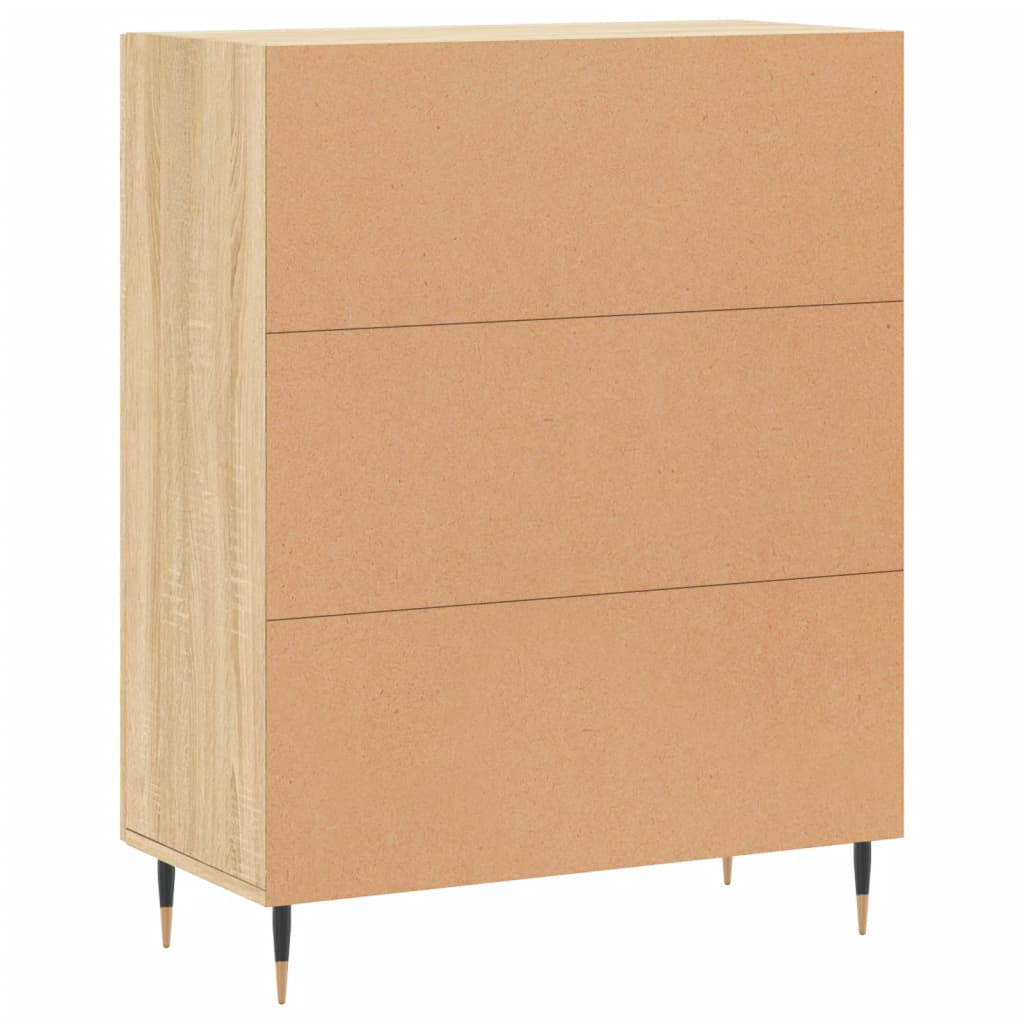 Dressoir 69,5x34x90 cm bewerkt hout sonoma eikenkleurig - AllerleiShop