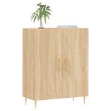 Dressoir 69,5x34x90 cm bewerkt hout sonoma eikenkleurig - AllerleiShop