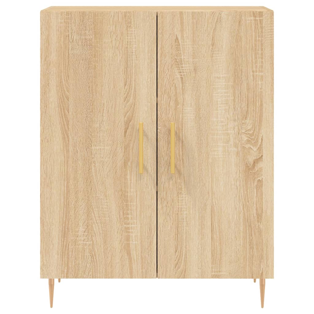 Dressoir 69,5x34x90 cm bewerkt hout sonoma eikenkleurig - AllerleiShop