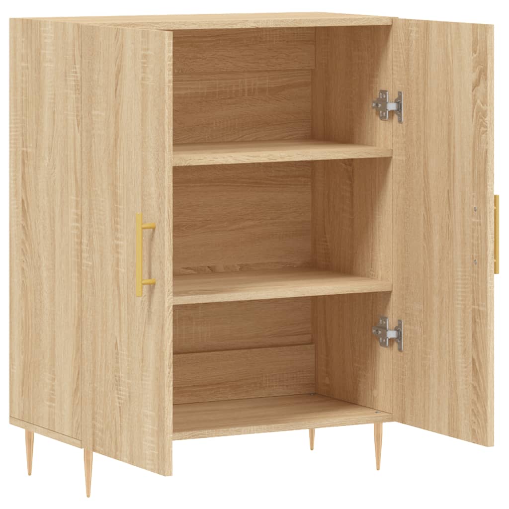 Dressoir 69,5x34x90 cm bewerkt hout sonoma eikenkleurig - AllerleiShop