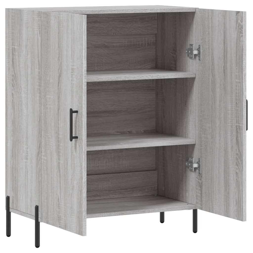 Dressoir 69,5x34x90 cm bewerkt hout grijs sonoma eikenkleurig - AllerleiShop