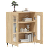 Dressoir 69,5x34x90 cm bewerkt hout sonoma eikenkleurig - AllerleiShop