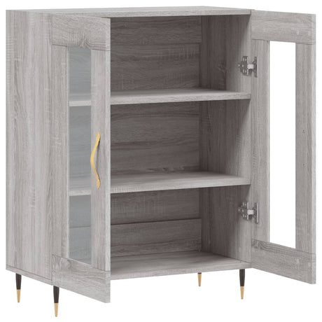 Dressoir 69,5x34x90 cm bewerkt hout grijs sonoma eikenkleurig - AllerleiShop