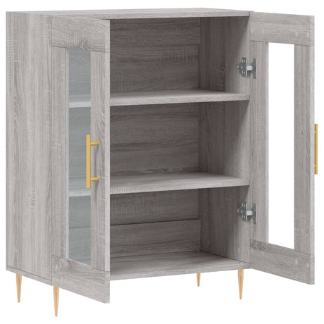 Dressoir 69,5x34x90 cm bewerkt hout grijs sonoma eikenkleurig - AllerleiShop