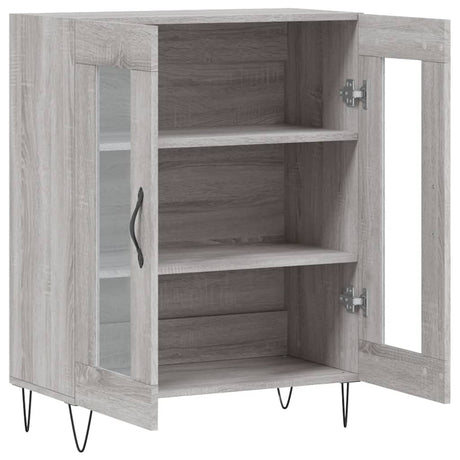 Dressoir 69,5x34x90 cm bewerkt hout grijs sonoma eikenkleurig - AllerleiShop