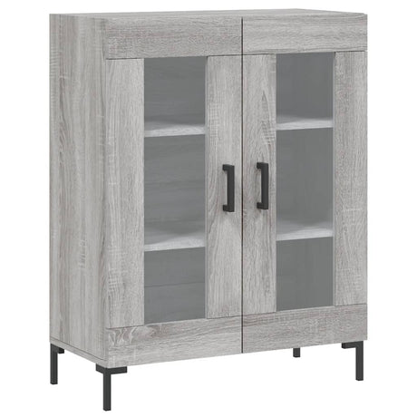 Dressoir 69,5x34x90 cm bewerkt hout grijs sonoma eikenkleurig - AllerleiShop