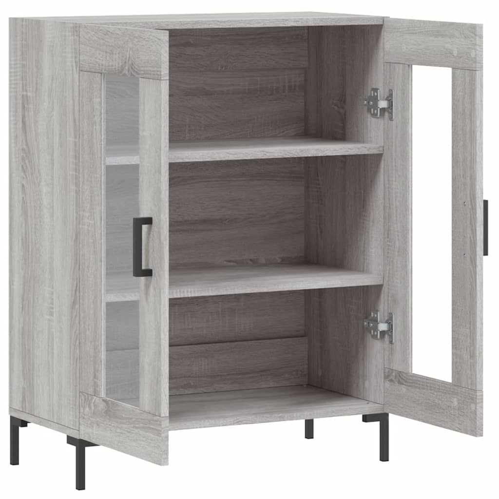 Dressoir 69,5x34x90 cm bewerkt hout grijs sonoma eikenkleurig - AllerleiShop