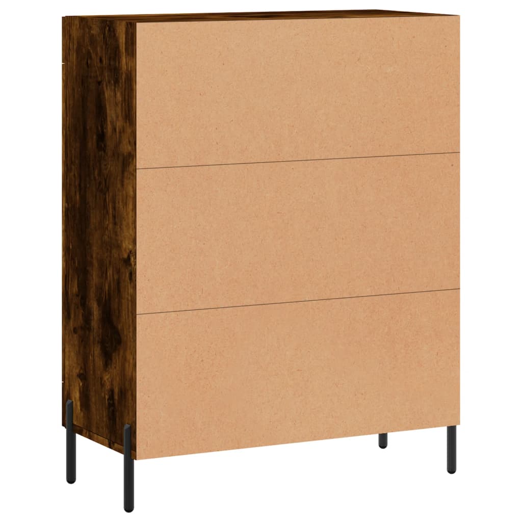 Dressoir 69,5x34x90 cm bewerkt hout gerookt eikenkleurig - AllerleiShop