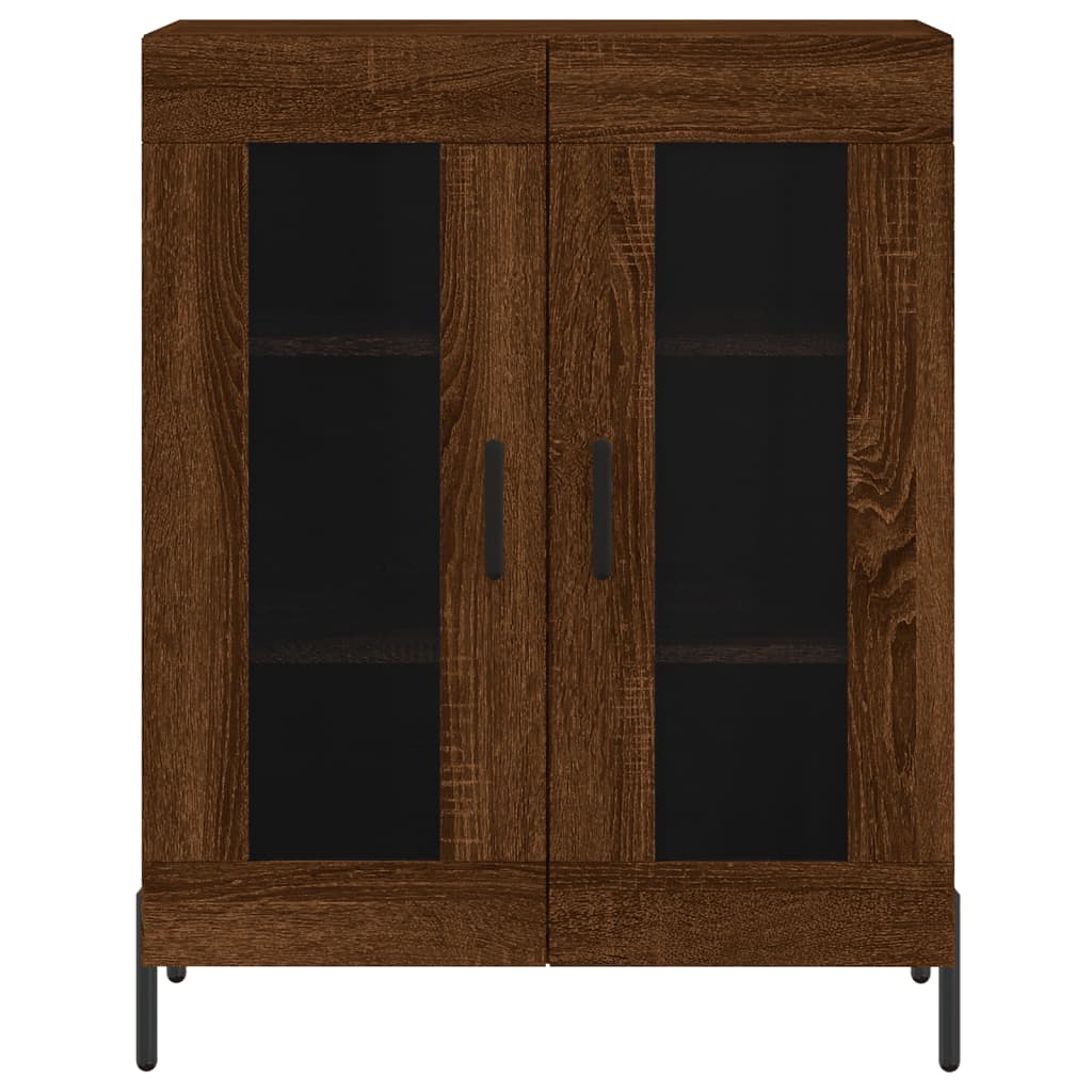 Dressoir 69,5x34x90 cm bewerkt hout bruin eikenkleur - AllerleiShop