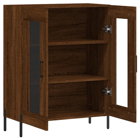 Dressoir 69,5x34x90 cm bewerkt hout bruin eikenkleur - AllerleiShop