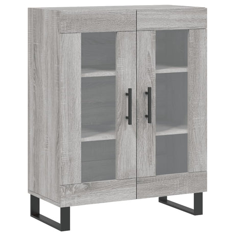 Dressoir 69,5x34x90 cm bewerkt hout grijs sonoma eikenkleurig - AllerleiShop