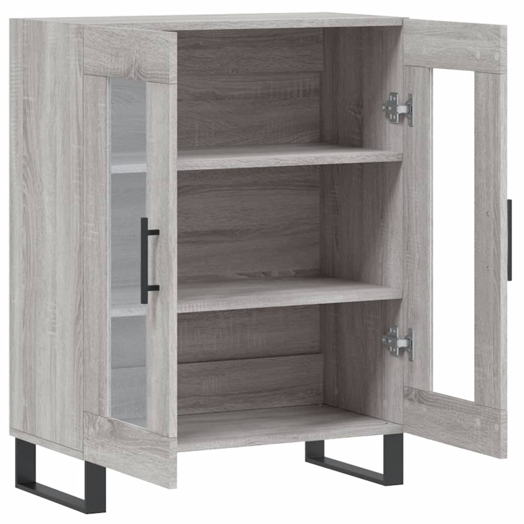 Dressoir 69,5x34x90 cm bewerkt hout grijs sonoma eikenkleurig - AllerleiShop