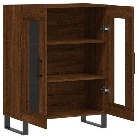 Dressoir 69,5x34x90 cm bewerkt hout bruin eikenkleur - AllerleiShop