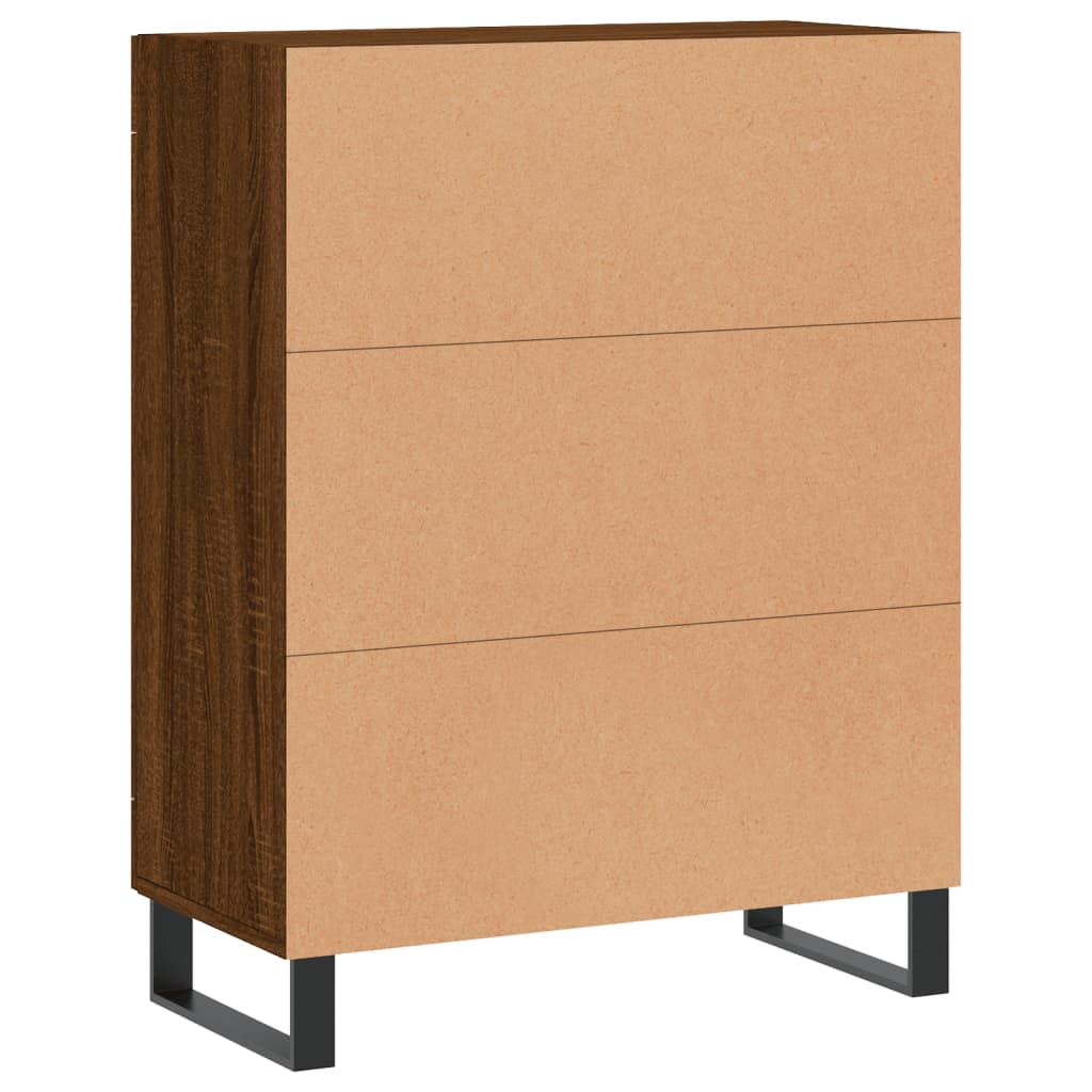 Dressoir 69,5x34x90 cm bewerkt hout bruin eikenkleur - AllerleiShop