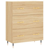 Dressoir 69,5x34x90 cm bewerkt hout sonoma eikenkleurig - AllerleiShop