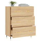 Dressoir 69,5x34x90 cm bewerkt hout sonoma eikenkleurig - AllerleiShop