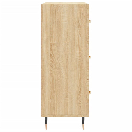 Dressoir 69,5x34x90 cm bewerkt hout sonoma eikenkleurig - AllerleiShop