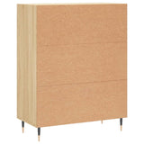 Dressoir 69,5x34x90 cm bewerkt hout sonoma eikenkleurig - AllerleiShop