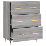 Dressoir 69,5x34x90 cm bewerkt hout grijs sonoma eikenkleurig - AllerleiShop