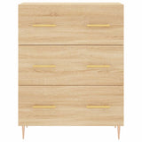 Dressoir 69,5x34x90 cm bewerkt hout sonoma eikenkleurig - AllerleiShop