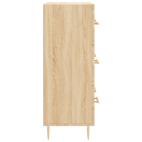 Dressoir 69,5x34x90 cm bewerkt hout sonoma eikenkleurig - AllerleiShop