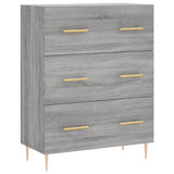 Dressoir 69,5x34x90 cm bewerkt hout grijs sonoma eikenkleurig - AllerleiShop