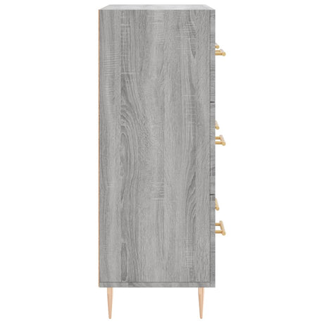 Dressoir 69,5x34x90 cm bewerkt hout grijs sonoma eikenkleurig - AllerleiShop