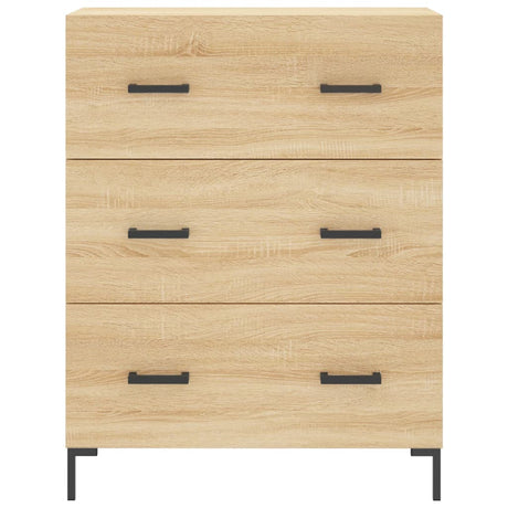 Dressoir 69,5x34x90 cm bewerkt hout sonoma eikenkleurig - AllerleiShop