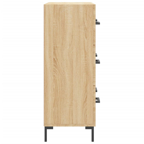 Dressoir 69,5x34x90 cm bewerkt hout sonoma eikenkleurig - AllerleiShop