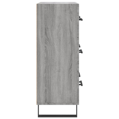 Dressoir 69,5x34x90 cm bewerkt hout grijs sonoma eikenkleurig - AllerleiShop