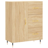 Dressoir 69,5x34x90 cm bewerkt hout sonoma eikenkleurig - AllerleiShop