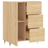 Dressoir 69,5x34x90 cm bewerkt hout sonoma eikenkleurig - AllerleiShop