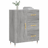 Dressoir 69,5x34x90 cm bewerkt hout grijs sonoma eikenkleurig - AllerleiShop