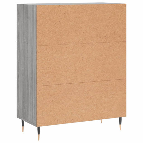 Dressoir 69,5x34x90 cm bewerkt hout grijs sonoma eikenkleurig - AllerleiShop