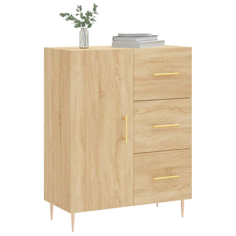 Dressoir 69,5x34x90 cm bewerkt hout sonoma eikenkleurig - AllerleiShop