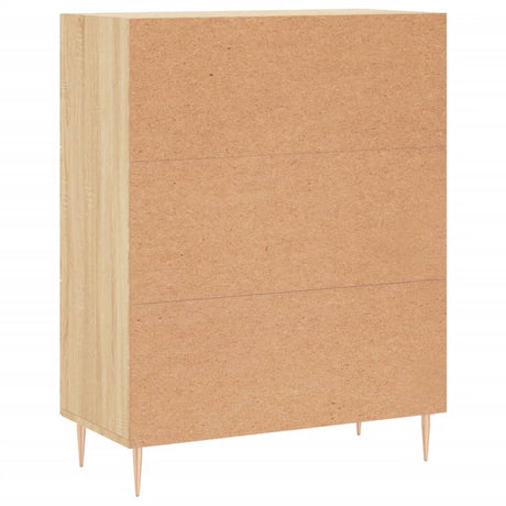 Dressoir 69,5x34x90 cm bewerkt hout sonoma eikenkleurig - AllerleiShop