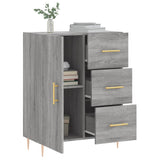 Dressoir 69,5x34x90 cm bewerkt hout grijs sonoma eikenkleurig - AllerleiShop