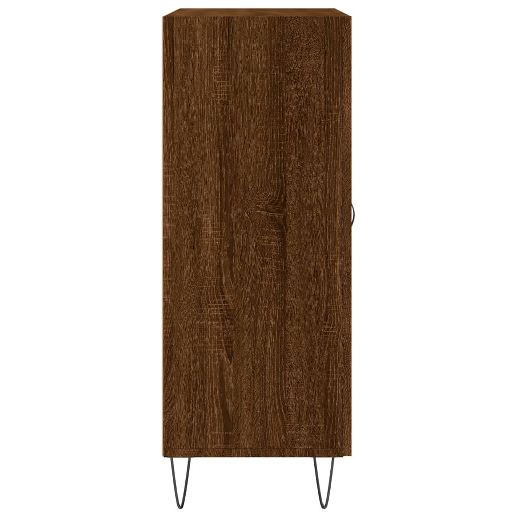 Dressoir 69,5x34x90 cm bewerkt hout bruin eikenkleur - AllerleiShop