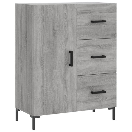 Dressoir 69,5x34x90 cm bewerkt hout grijs sonoma eikenkleurig - AllerleiShop