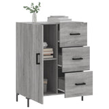 Dressoir 69,5x34x90 cm bewerkt hout grijs sonoma eikenkleurig - AllerleiShop