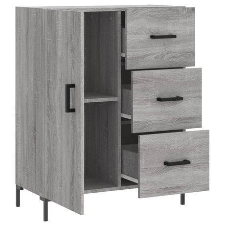 Dressoir 69,5x34x90 cm bewerkt hout grijs sonoma eikenkleurig - AllerleiShop