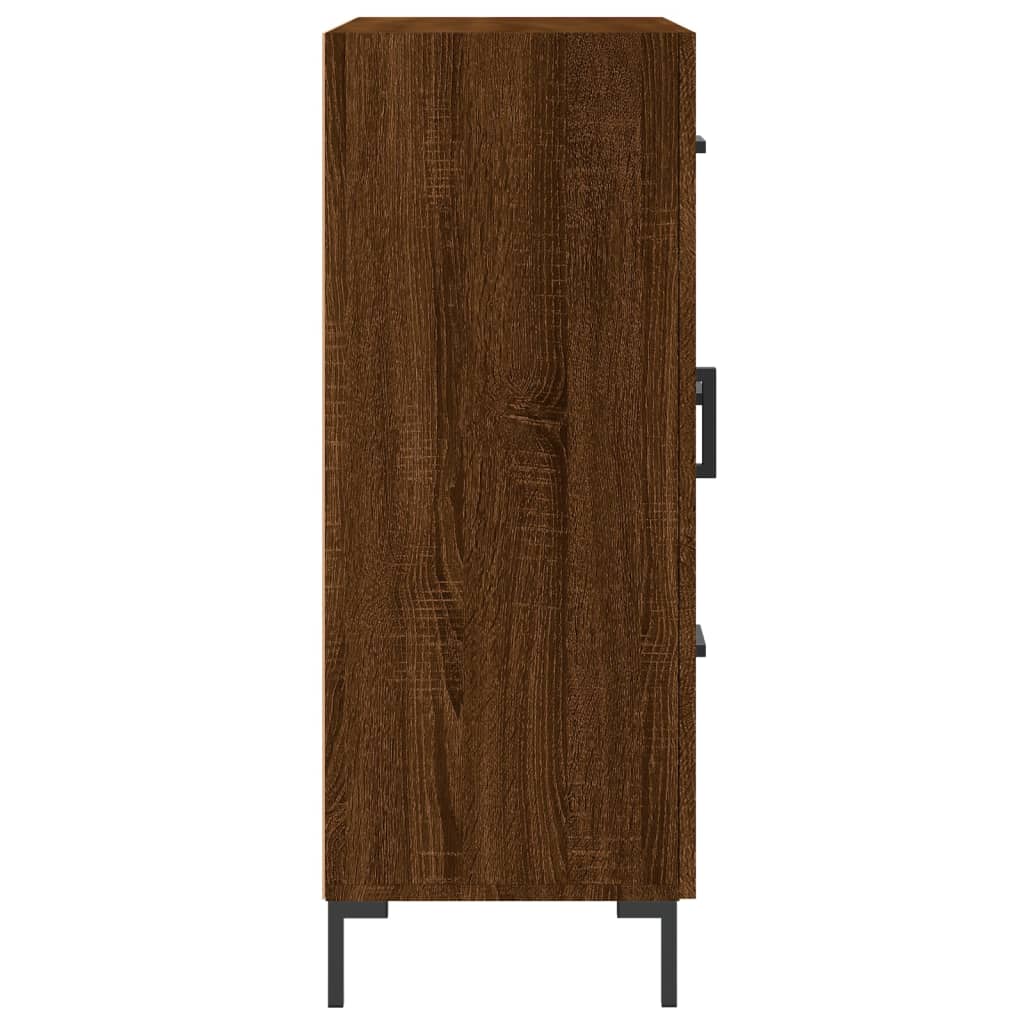 Dressoir 69,5x34x90 cm bewerkt hout bruin eikenkleur - AllerleiShop