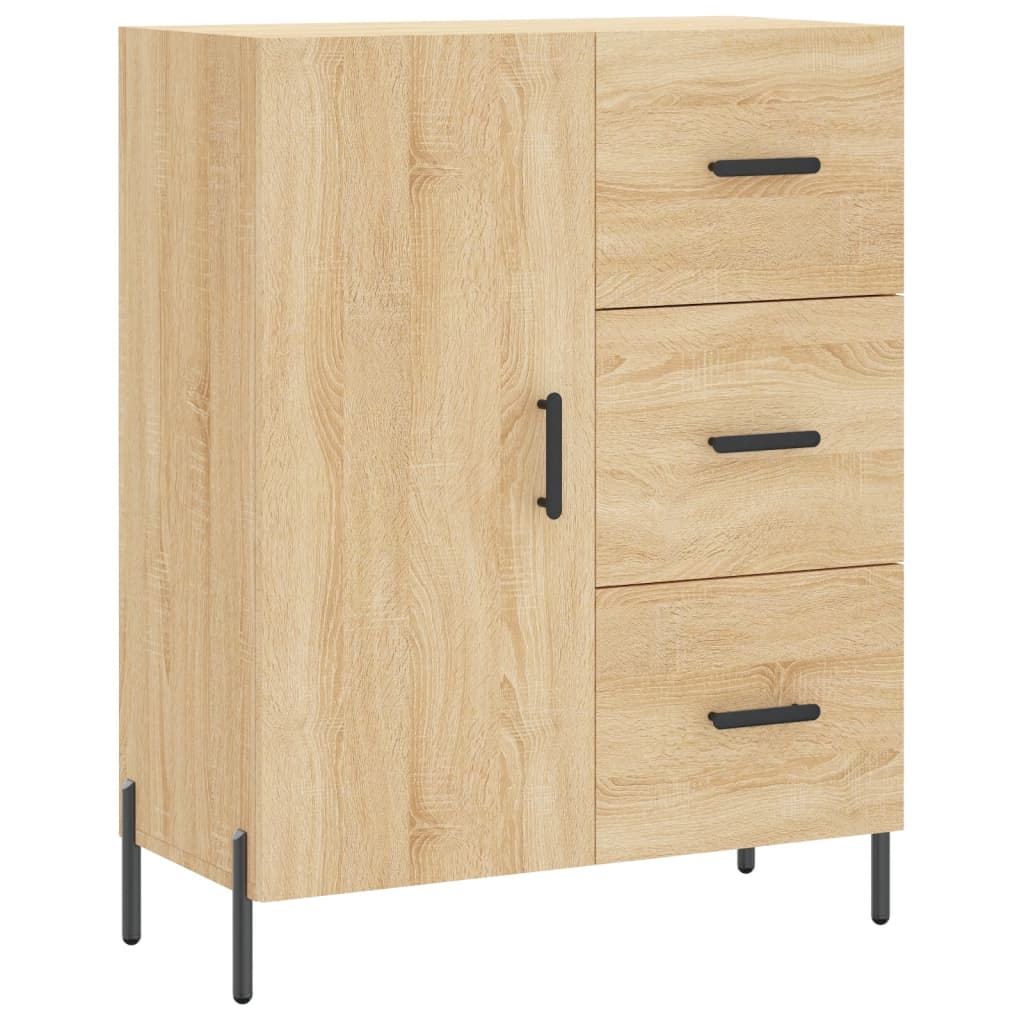 Dressoir 69,5x34x90 cm bewerkt hout sonoma eikenkleurig - AllerleiShop