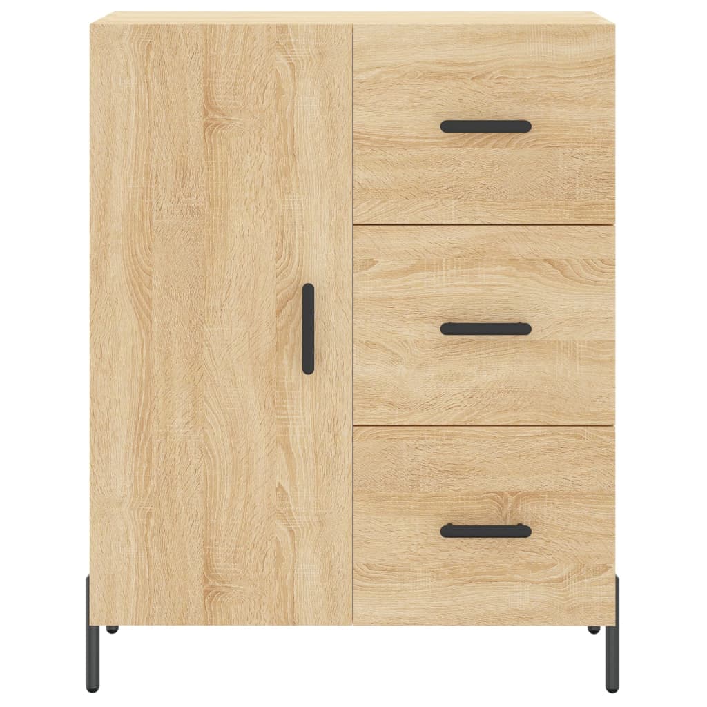 Dressoir 69,5x34x90 cm bewerkt hout sonoma eikenkleurig - AllerleiShop