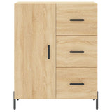 Dressoir 69,5x34x90 cm bewerkt hout sonoma eikenkleurig - AllerleiShop