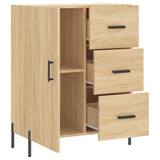 Dressoir 69,5x34x90 cm bewerkt hout sonoma eikenkleurig - AllerleiShop