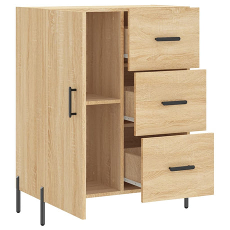 Dressoir 69,5x34x90 cm bewerkt hout sonoma eikenkleurig - AllerleiShop