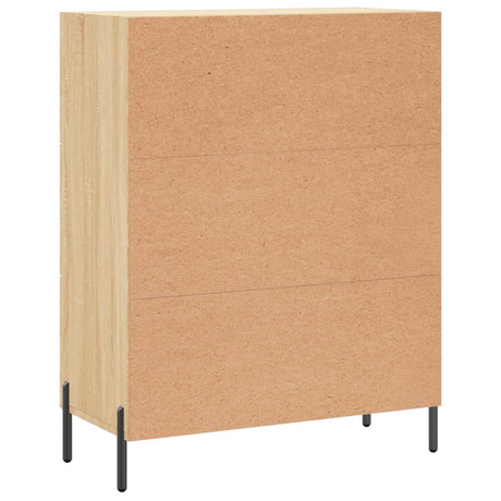 Dressoir 69,5x34x90 cm bewerkt hout sonoma eikenkleurig - AllerleiShop