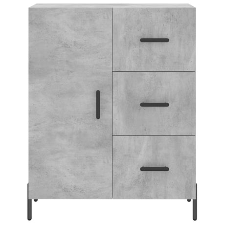 Dressoir 69,5x34x90 cm bewerkt hout betongrijs - AllerleiShop