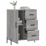 Dressoir 69,5x34x90 cm bewerkt hout grijs sonoma eikenkleurig - AllerleiShop